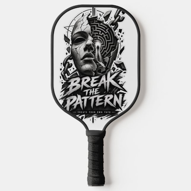 Raque de Pickleball Gráfica Edgy Break The Pattern (Front)