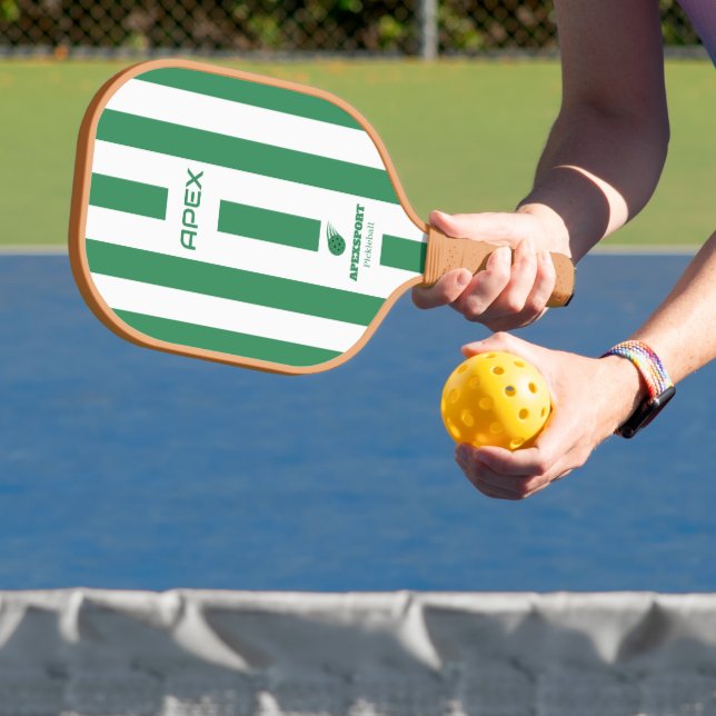 Raque de Pickleball Listrada de Rosa Verde Moderna (Insitu)