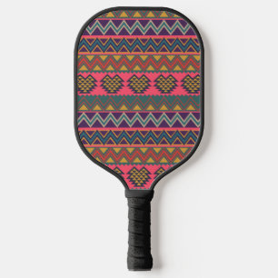 Raque de Pickleball Padrão Tribal Boho Asteca