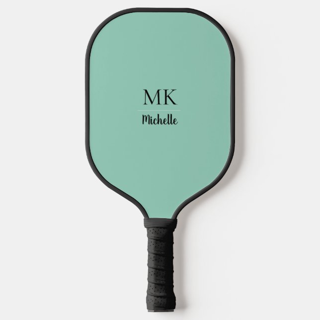 Raque de Pickleball Personalizada Minimalista Verd (Front)