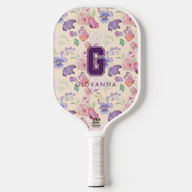 Raque de Pickleball Toile de Jouy (Front)