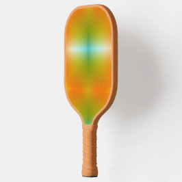 Raquete de pickleball colorida com design gradient