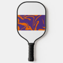 Raquete de Pickleball Laranja e Roxa Retro Motion