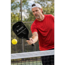 Raquete de Pickleball Personalizada Design Preto B
