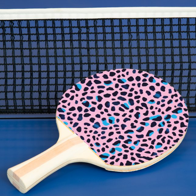 RAQUETE DE PING PONG キュートでワイルドなピンクヒョウ柄 (Insitu)