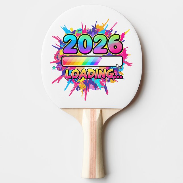 Raquete De Ping Pong 2026 Loading... Progress Bar Sticker (Frente)