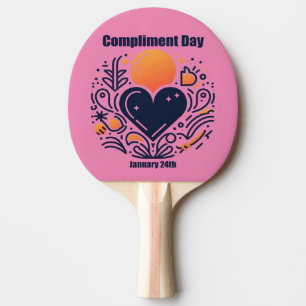 Raquete De Ping Pong 24 de janeiro - Dia do Cumprimento