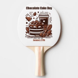 Raquete De Ping Pong 27 de janeiro - Dia do bolo de chocolate