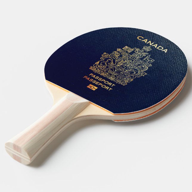 Raquete De Ping Pong [400] Cobrir canadense do passaporte (Frente inclinada)