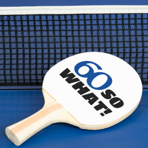 Raquete De Ping Pong 60, então, que Engraçado Cita Typografia 60º anive