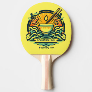 Raquete De Ping Pong 6 Feb - Dia dos pauzinhos
