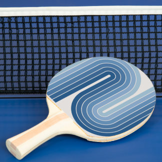 Raquete De Ping Pong 70s Retro Vintage Style Geometric Design