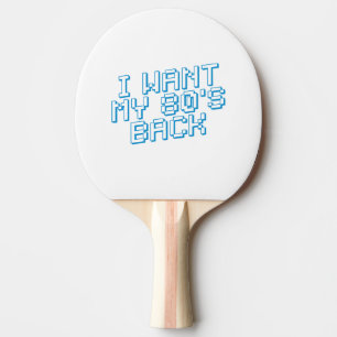 Raquete De Ping Pong 80s com sobra