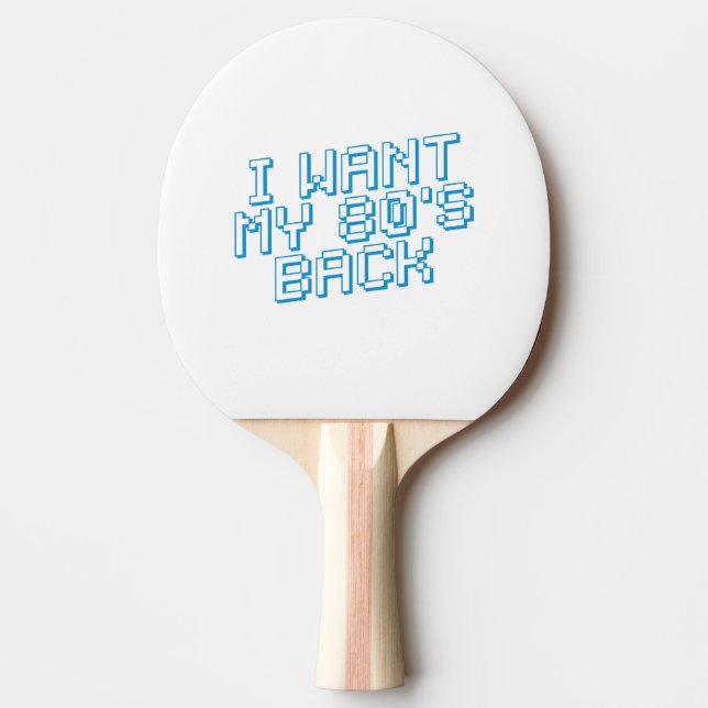 Raquete De Ping Pong 80s com sobra (Frente)