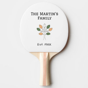 Raquete De Ping Pong a árvore da comunidade do nome do ano de reencontr