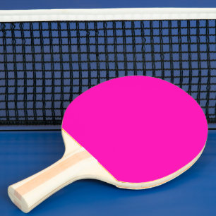 Raquete De Ping Pong A cor sólida cor-de-rosa de néon personaliza-o
