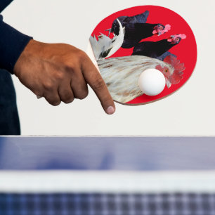 Raquete De Ping Pong "A Galeria Branca e suas Galinhas Negras"