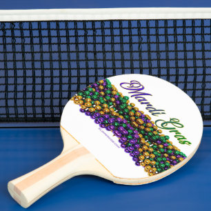 Raquete De Ping Pong A imagem icônica do SlipperyJoe com tema de Mardi 