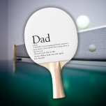 Raquete De Ping Pong A melhor definição de pai do Pai do mundo<br><div class="desc">Personalize a definição de seu pai especial, pai ou pai para criar um presente exclusivo para Dia de os pais, aniversários, Natal ou qualquer dia que você queira mostrar o quanto ele significa para você. Uma maneira perfeita de mostrar a ele o quão incrível ele é todos os dias. Projetado...</div>
