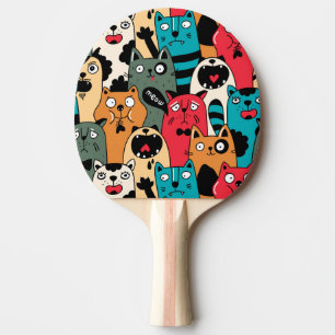 Raquete De Ping Pong A multidão de gatos