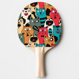 Raquete De Ping Pong A multidão de gatos