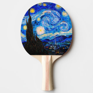 Raquete De Ping Pong A Noite Estrelada de Vincent Van Gogh