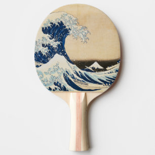 Raquete De Ping Pong A onda de Excelentes de Kanagawa por Hokusai