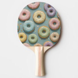Raquete De Ping Pong A Whimsical Pastel Donut Dream