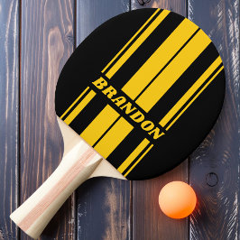 Raquete De Ping Pong Abelha de Segurança Listras Nostálgicas de Tábua c