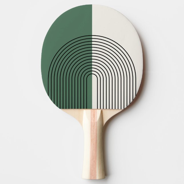 Raquete De Ping Pong Abstração Boho Moderna (Frente)