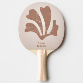 Raquete De Ping Pong Abstract Art Brown Algae, Kelp