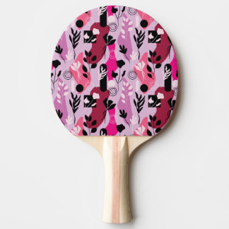 Raquete De Ping Pong Abstract Botanics