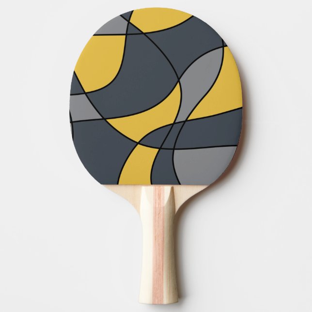 Raquete De Ping Pong Abstract, modern, geometric, trendy pattern (Frente)