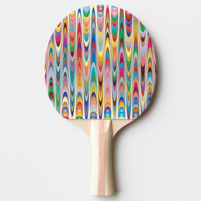 Raquete De Ping Pong Abstrato (Frente)
