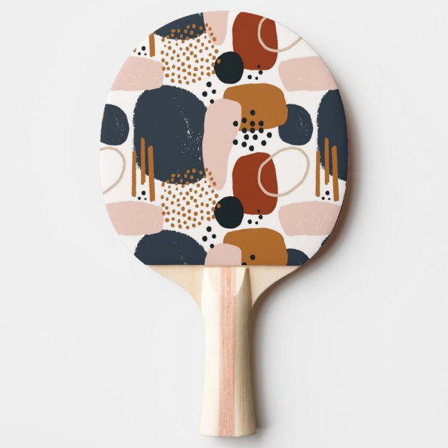 Raquete De Ping Pong Abstrato (Frente)