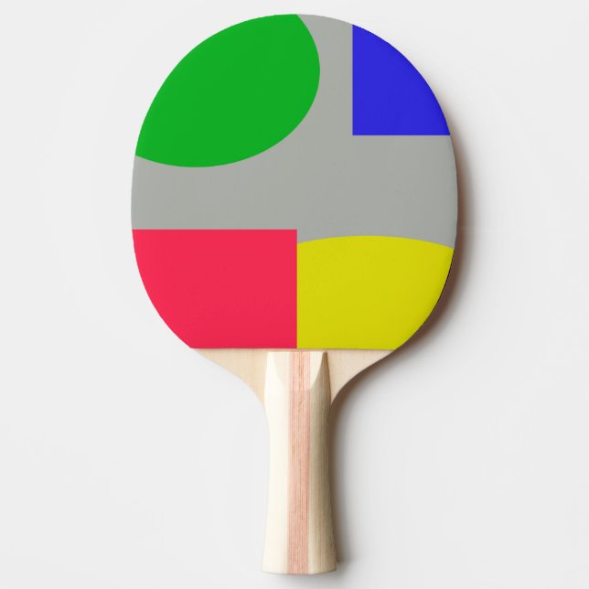 Raquete De Ping Pong Abstrato (Frente)