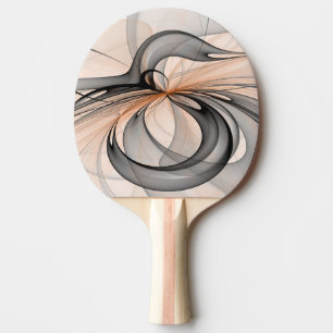 Raquete De Ping Pong Abstrato Anthracite Cinza Siena Moderna Arte Fract