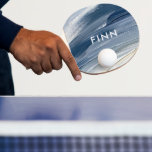 Raquete De Ping Pong Abstrato branco azul pintado com a mão moderna tex<br><div class="desc">Abstrato branco azul com textura moderna mão pintada,  elegante e personalizada,  design de pá-pá-pá-pá-pá.</div>