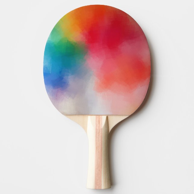 Raquete De Ping Pong Abstrato de arte moderna e elegante Modelo (Frente)