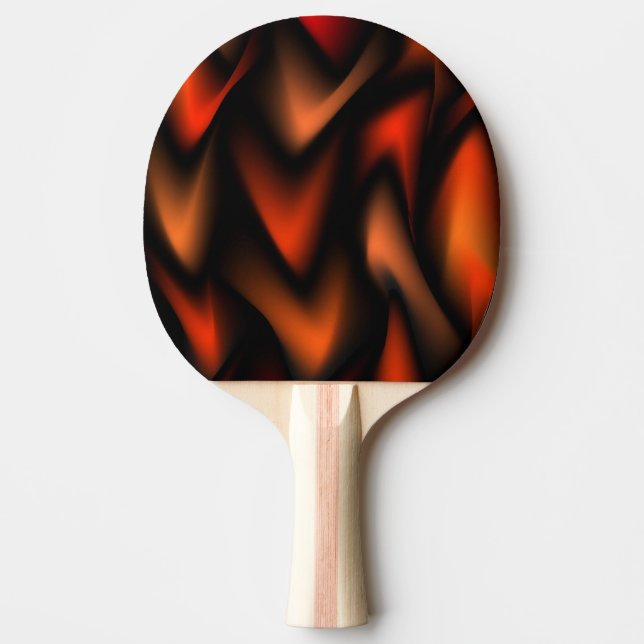 Raquete De Ping Pong Abstrato de Fogos de Ferro (Frente)