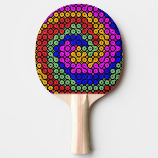 Raquete De Ping Pong Abstrato de matizes interligados