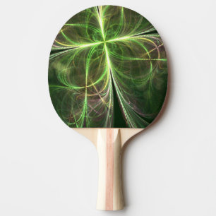 Raquete De Ping Pong Abstrato Fantasy Four Deixa o Green Clover