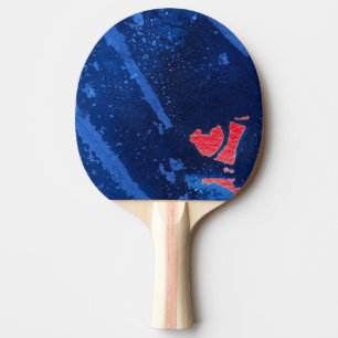Raquete De Ping Pong Abstrato Pong Paddle "Água Profunda nº 4"