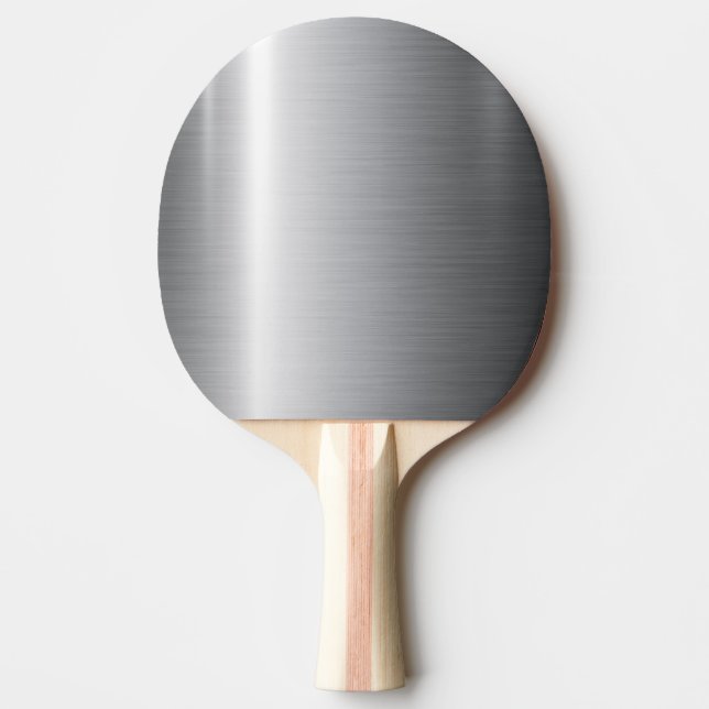 Raquete De Ping Pong Aço inoxidável prateado (Frente)