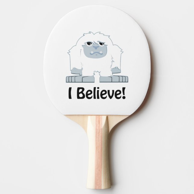 Raquete De Ping Pong Acredito! Cute Yeti (Frente)