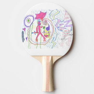 Raquete De Ping Pong Adam Moyer Original "ZZZ's" Raro