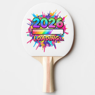 Raquete De Ping Pong Adesivo Barra de Progresso 2026 Carregando...