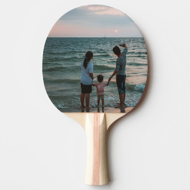 Raquete De Ping Pong Adicionar Sua Própria Foto Personalizada  (Frente)