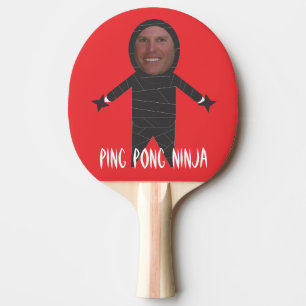 Raquete De Ping Pong Adicione sua pá engraçada de Pong Ninja do sibil