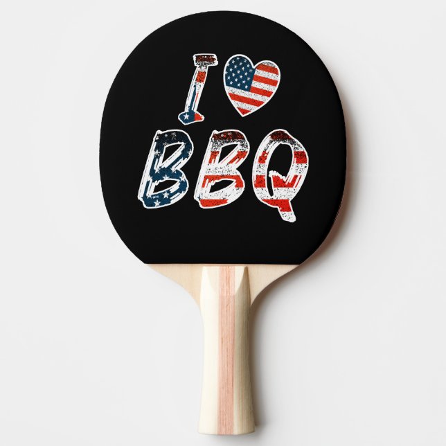 Raquete De Ping Pong Adoro CHURRASCO, Patriótico Americano